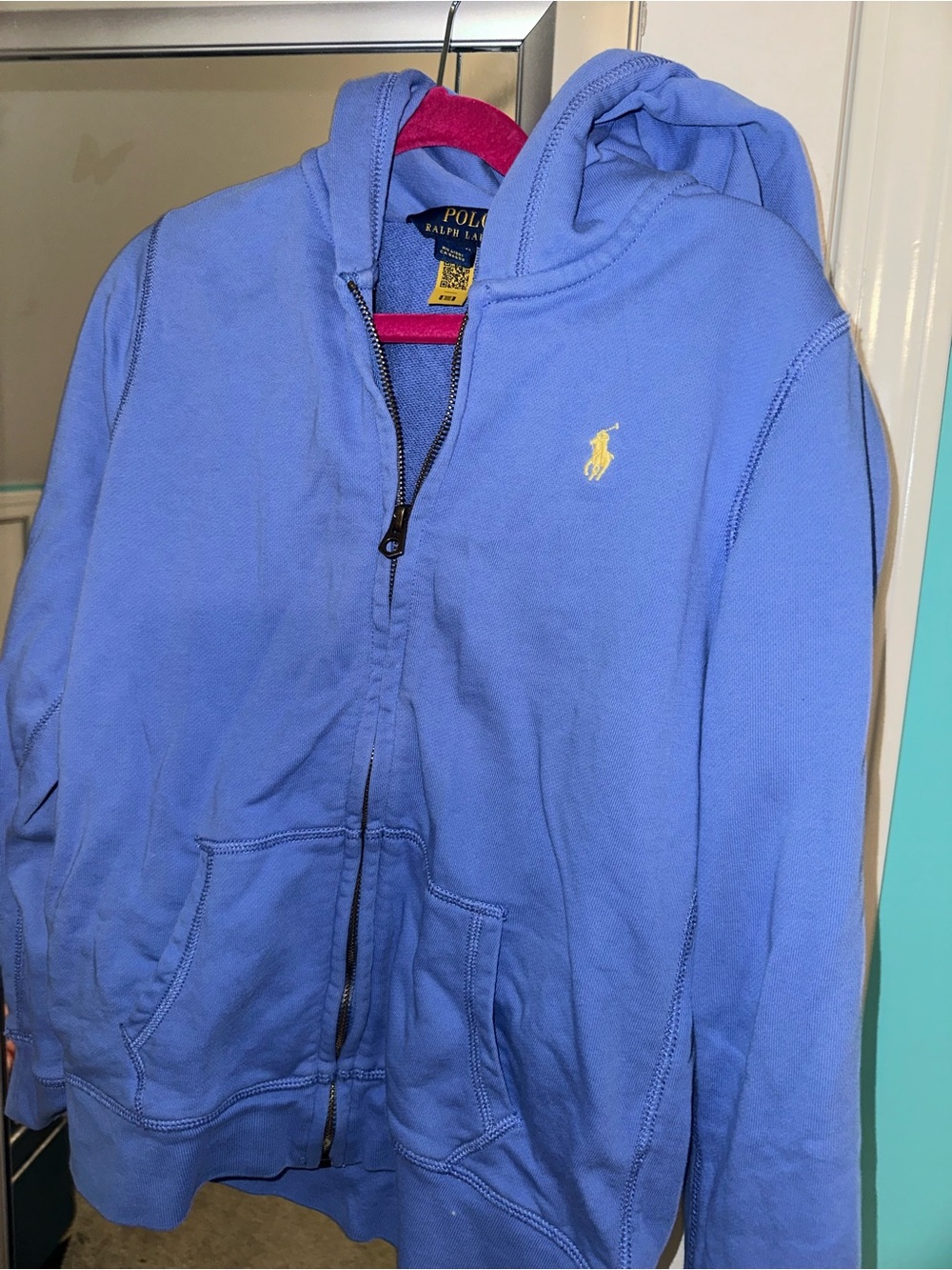 Polo by Ralph Lauren Kids Light Sweatsuit
Blue Hooded Zip Sweatshirt and pants